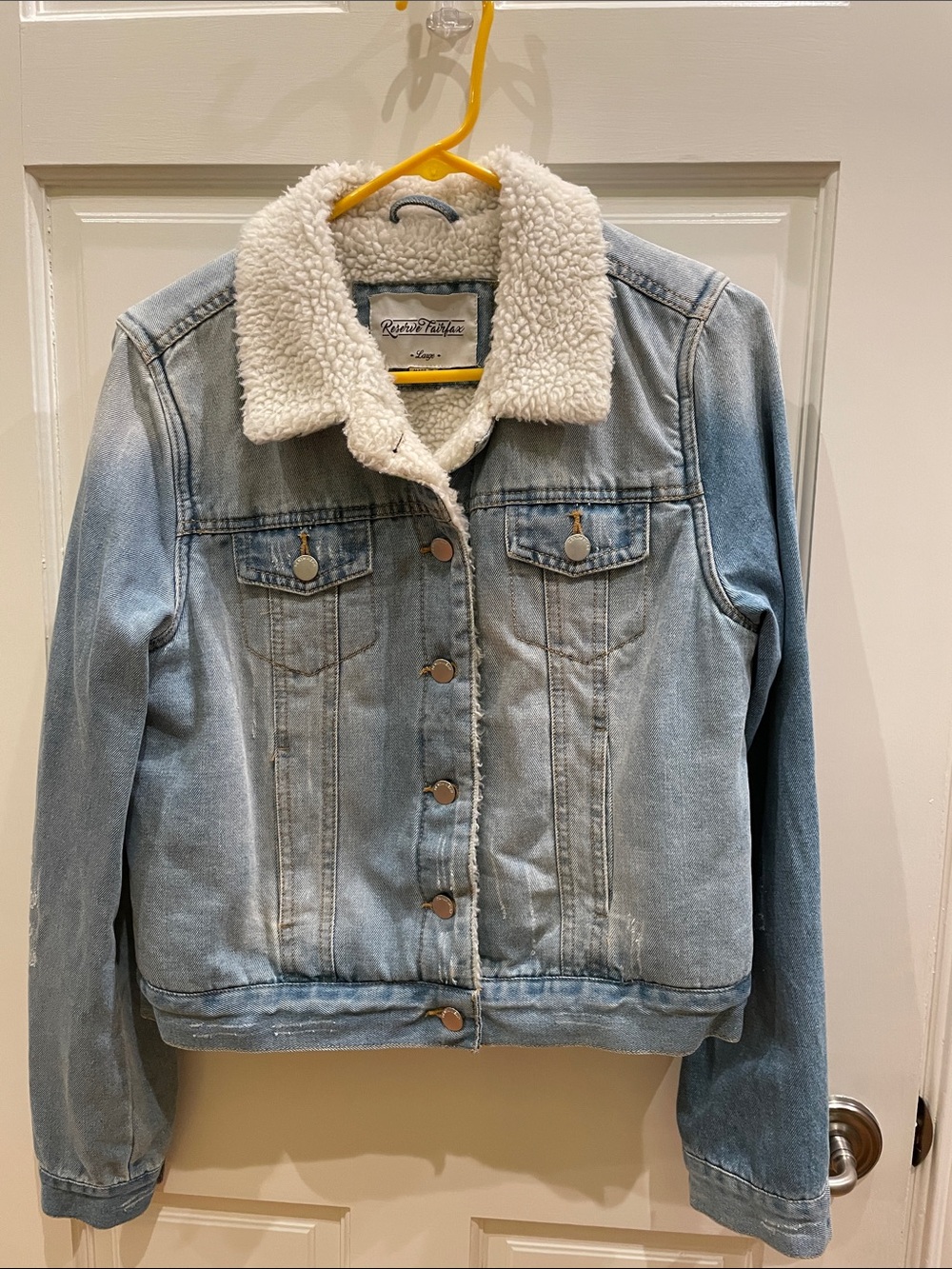 Reserve Fairfax Blue Denim Jacket with Sherpa Lining
